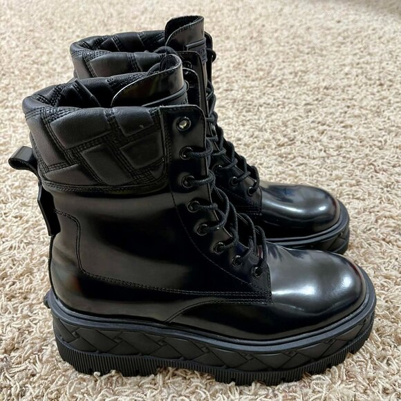 KURT GEIGER London Lace Up Patent Leather Boots, Size 41 (Men’s 8/Women’s 10) main image 8